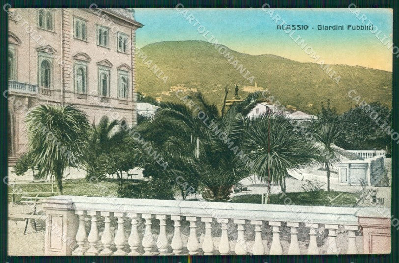 Savona Alassio Giardini Pubblici cartolina MT3209 – fronte