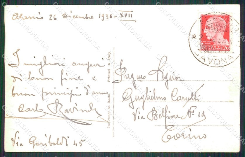 Savona Alassio Municipio Foto cartolina MT3211 – retro