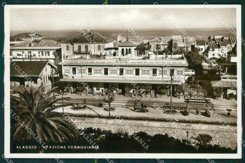 Savona Alassio Stazione Foto cartolina MT3216 – fronte
