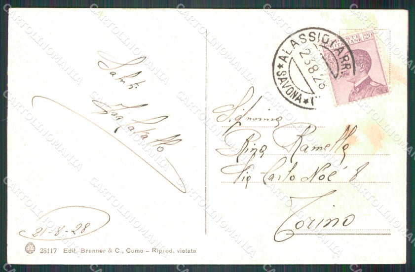 Savona Alassio cartolina MT3230 – retro