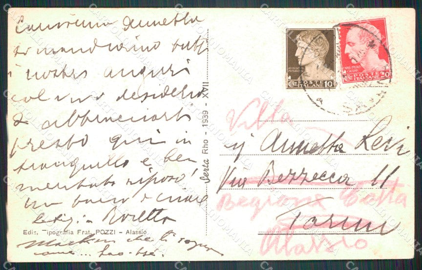 Savona Alassio cartolina MT3235 – retro