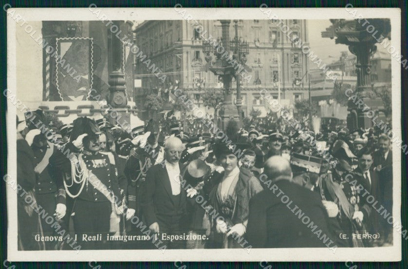 Genova città Savoia Ferro Foto cartolina MT3244 – fronte