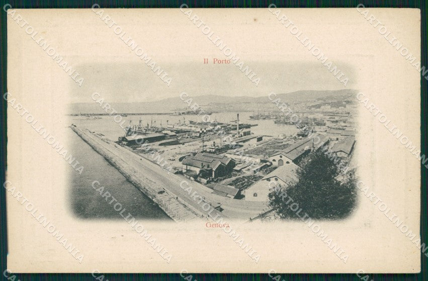 Genova città Porto cartolina MT3258 – fronte
