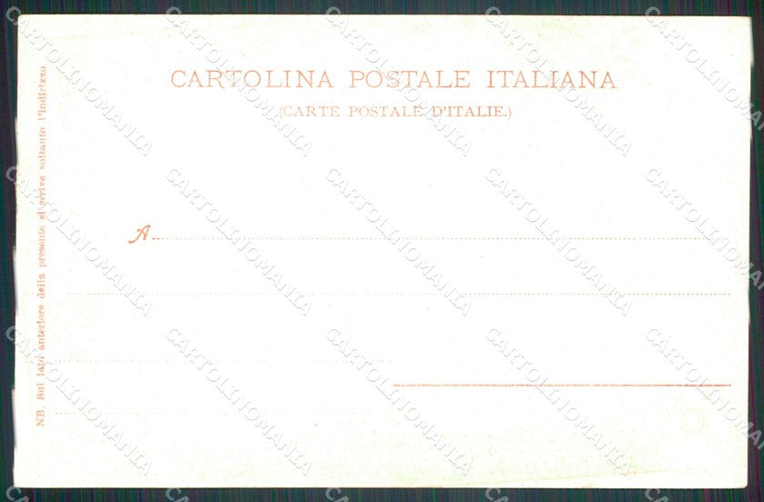 Genova città Ponte Federico Guglielmo Carrozza cartolina MT3271 – retro