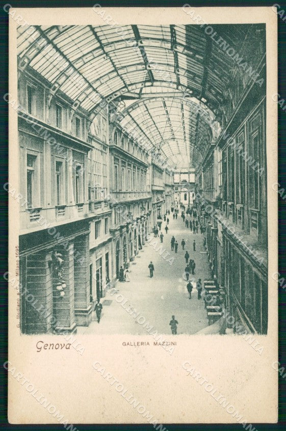 Genova città Galleria Mazzini cartolina MT3284 – fronte