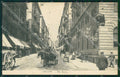 Genova città Via Roma Poste Carrozza cartolina MT3285 – fronte