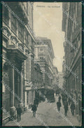 Genova città Via Garibaldi Corriera cartolina MT3288 – fronte