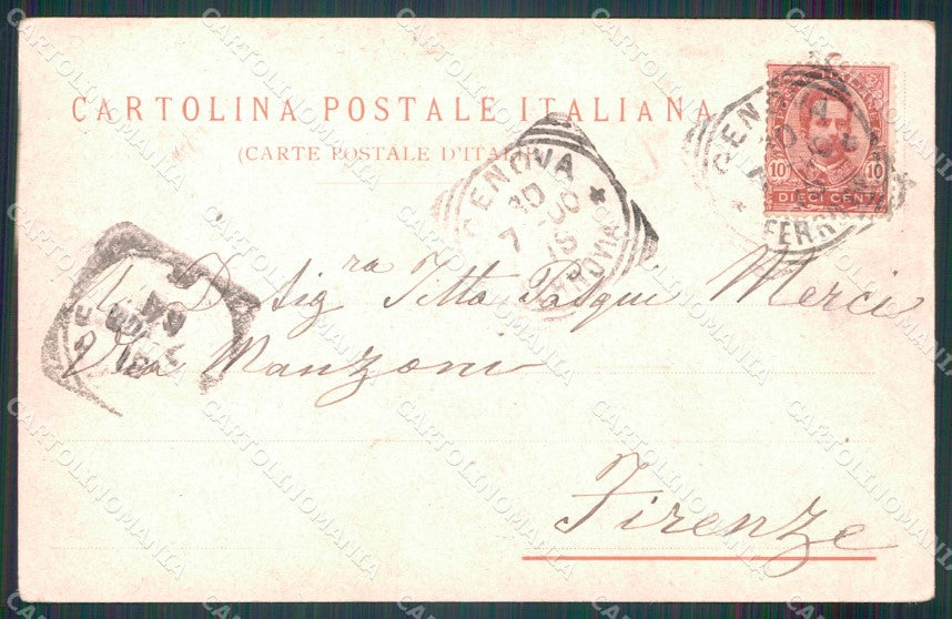 Genova città Galleria Mazzini cartolina MT3289 – retro
