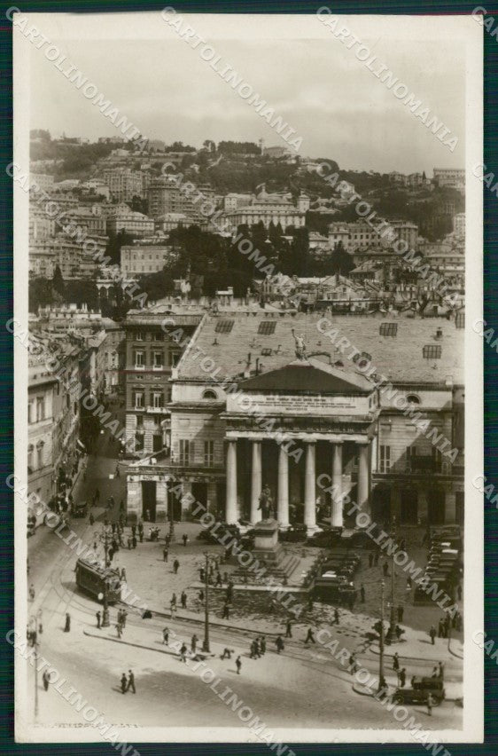 Genova città Teatro Carlo Felice Foto cartolina MT3292 – fronte
