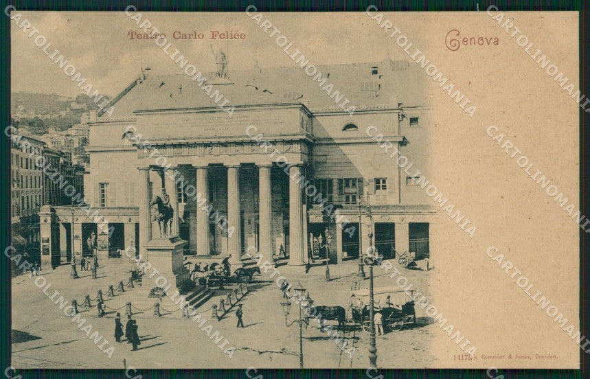 Genova città Teatro Carlo Felice FORI cartolina MT3294 – fronte
