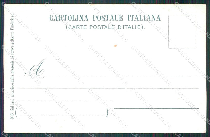 Genova città Piazza Corvetto Militari Tram cartolina MT3318 – retro