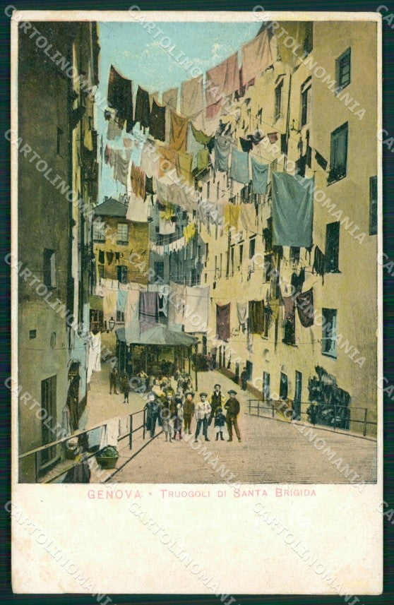 Genova città Truogoli Santa Brigida cartolina MT3323 – fronte