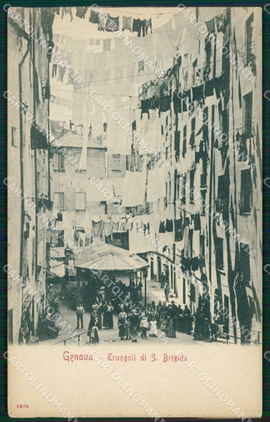 Genova città Truogoli Santa Brigida cartolina MT3326 – fronte