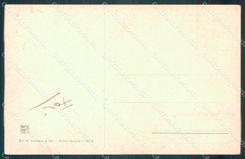 Genova città Palazzo della Borsa FORI cartolina MT3339 – retro
