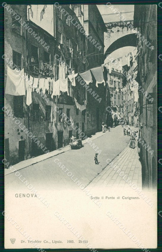 Genova città Ponte di Carignano cartolina MT3348 – fronte