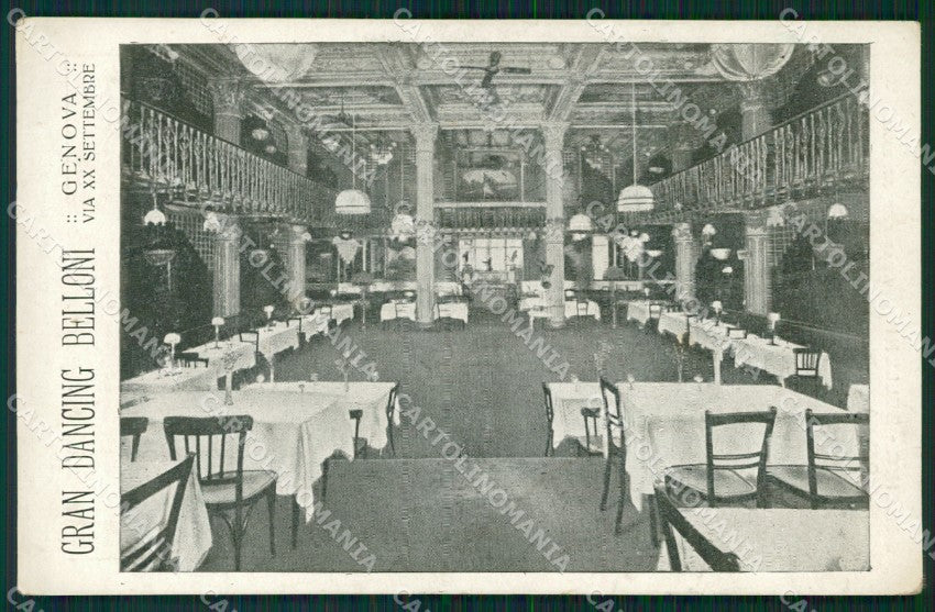 Genova città Grand Dancing Belloni Pubblicitaria cartolina MT3352 – fronte