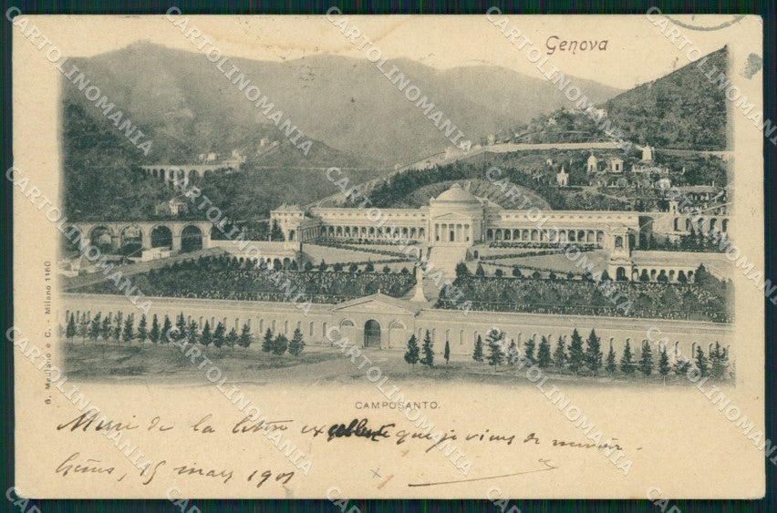 Genova città Camposanto cartolina MT3353 – fronte
