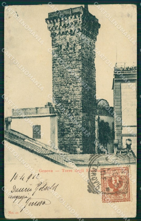 Genova città PIEGHINE cartolina MT3355 – fronte