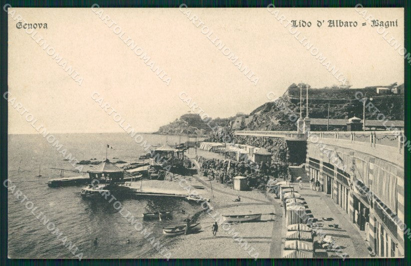 Genova città Lido d'Albaro cartolina MT3356 – fronte