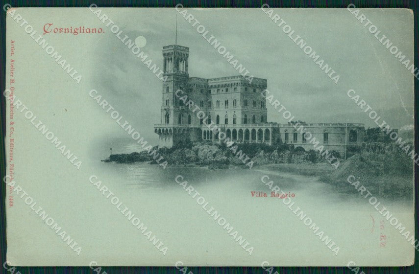 Genova Cornigliano Villa Raggio Chiaro di Luna PIEGA cartolina MT3370 – fronte