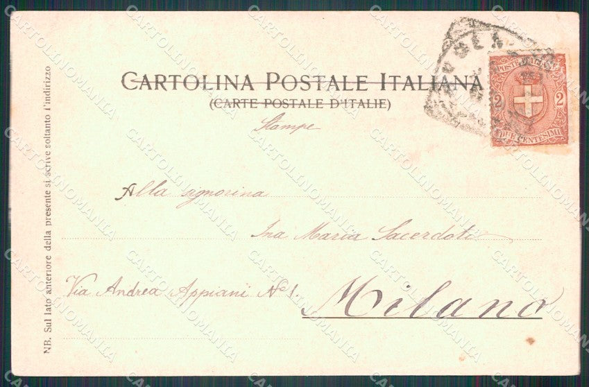 Genova Pegli Villa Pallavicini cartolina MT3376 – retro