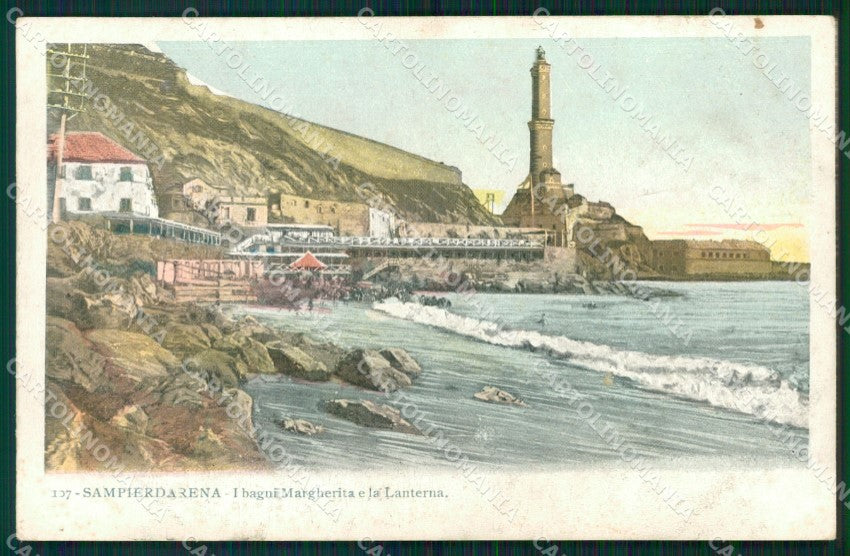 Genova Sampierdarena La Lanterna cartolina MT3382 – fronte