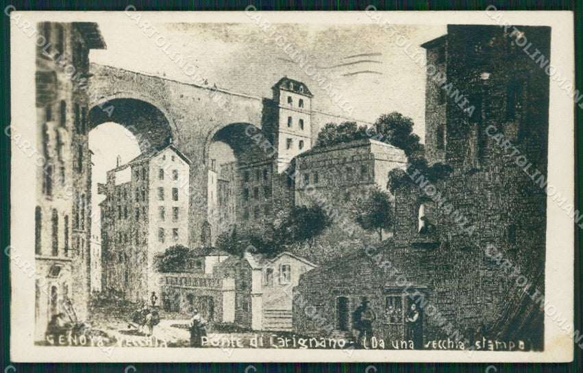 Genova città Ponte di Carignano Foto cartolina MT3383 – fronte