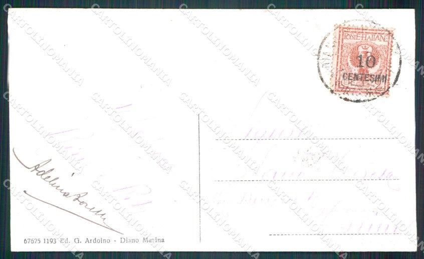 Imperia Diano Marina RIFILATA cartolina MT3386 – retro