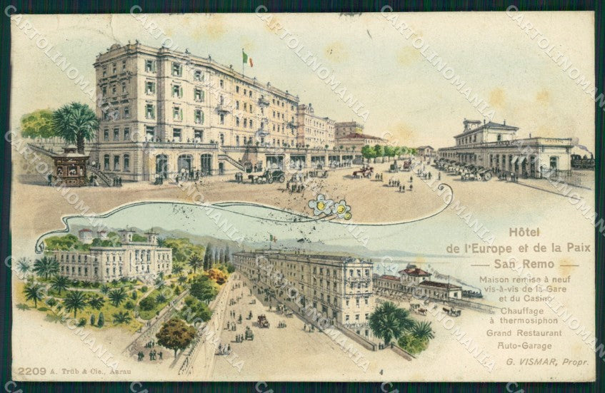 Imperia Sanremo PIEGHE cartolina MT3412 – fronte