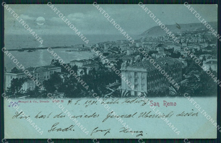 Imperia Sanremo Chiaro di Luna cartolina MT3420 – fronte