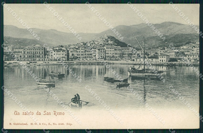 Imperia Sanremo Porto Barche cartolina MT3424 – fronte