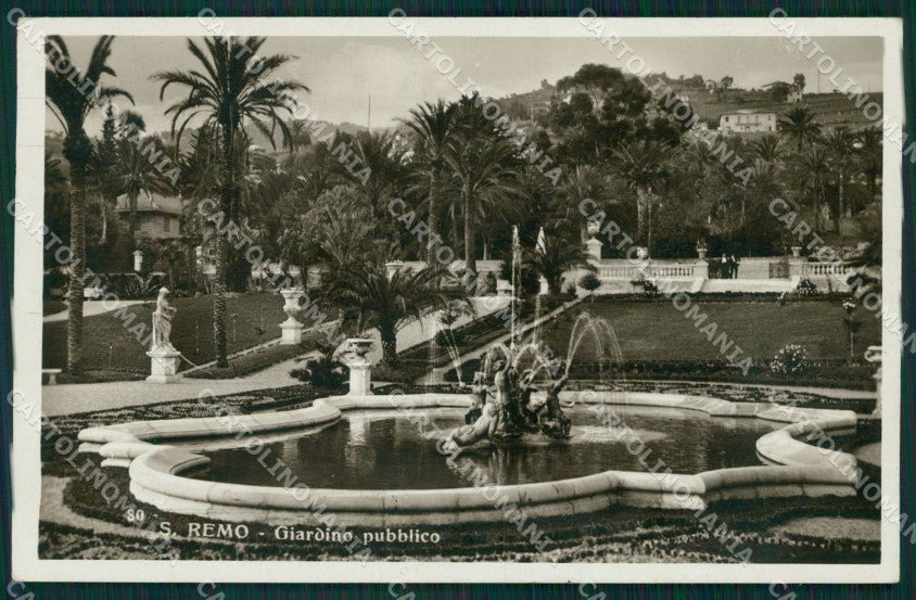 Imperia Sanremo Giardino Pubblico Foto cartolina MT3457 – fronte