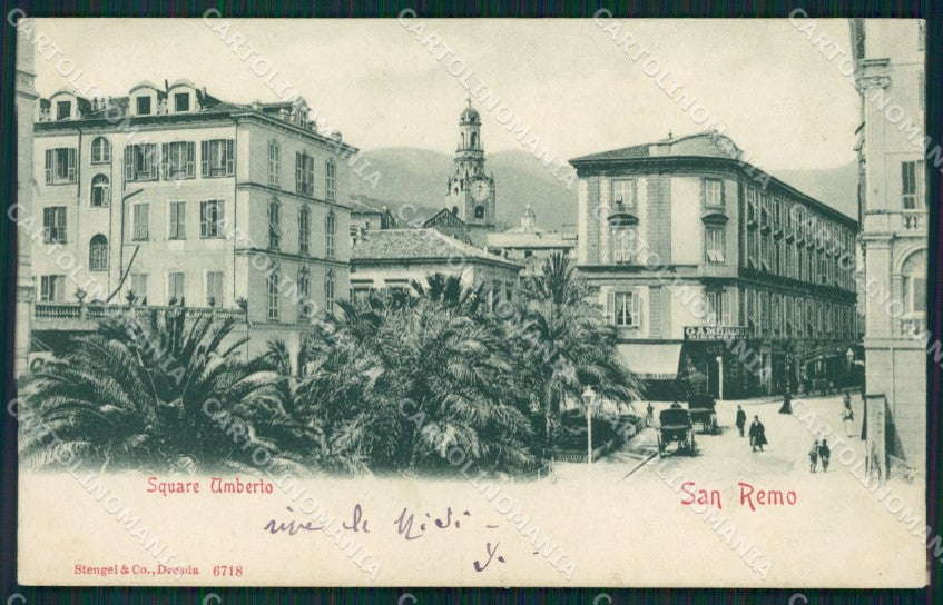 Imperia Sanremo Piazza Umberto cartolina MT3460 – fronte