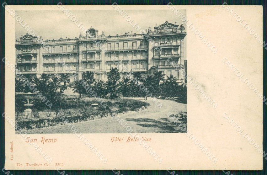Imperia Sanremo Hotel Belle Vue cartolina MT3473 – fronte
