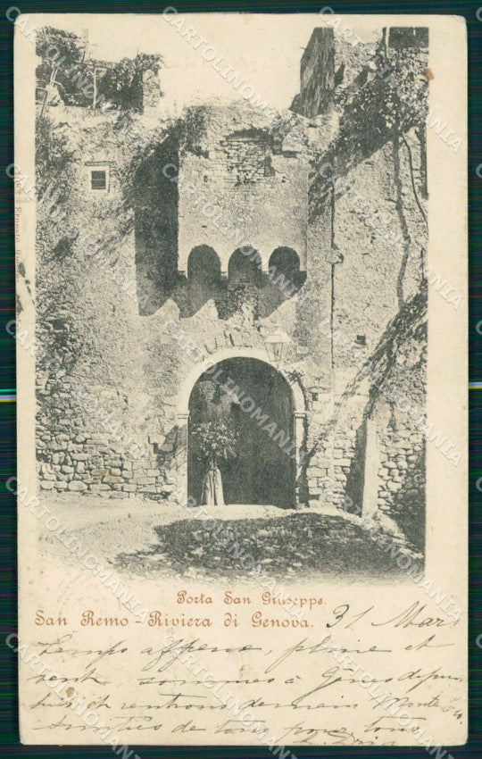 Imperia Sanremo Porta San Giuseppe PIEGA cartolina MT3478 – fronte