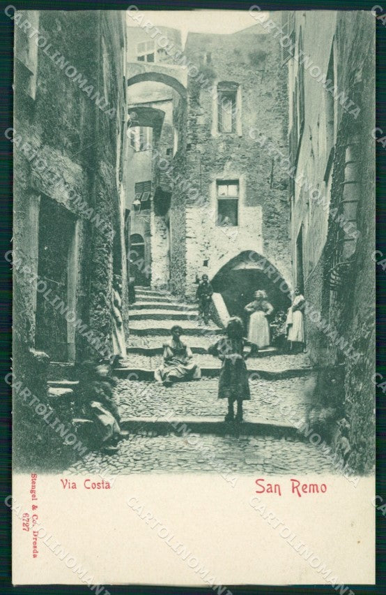 Imperia Sanremo Via Costa cartolina MT3480 – fronte