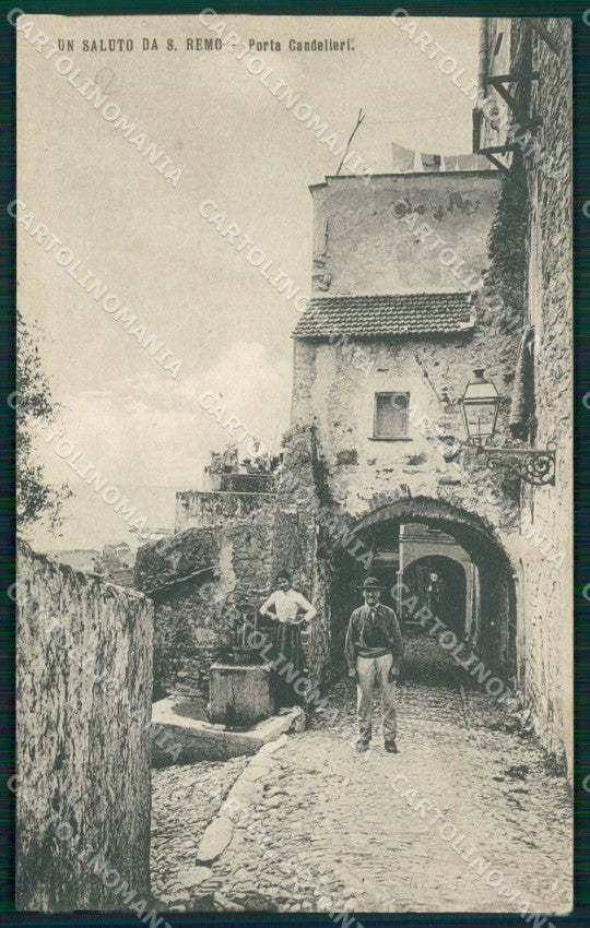 Imperia Sanremo Porta Candelieri cartolina MT3486 – fronte