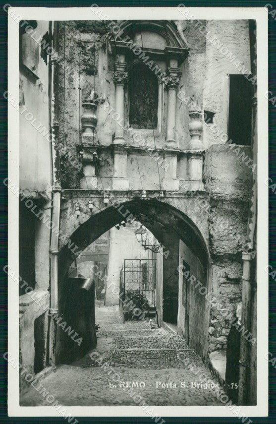 Imperia Sanremo Porta Santa Brigida Foto cartolina MT3498 – fronte