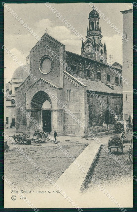 Imperia Sanremo Chiesa San Siro Carretti cartolina MT3502 – fronte