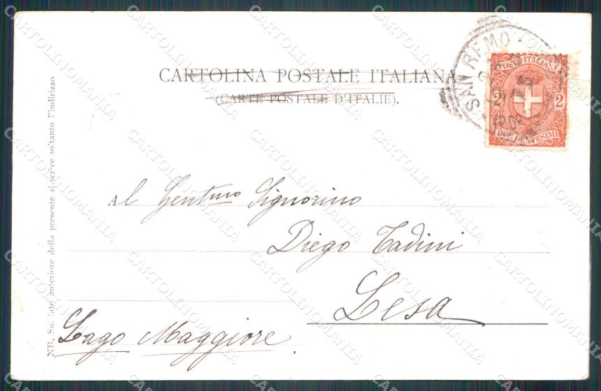 Imperia Sanremo Madonna della Guardia cartolina MT3508 – retro