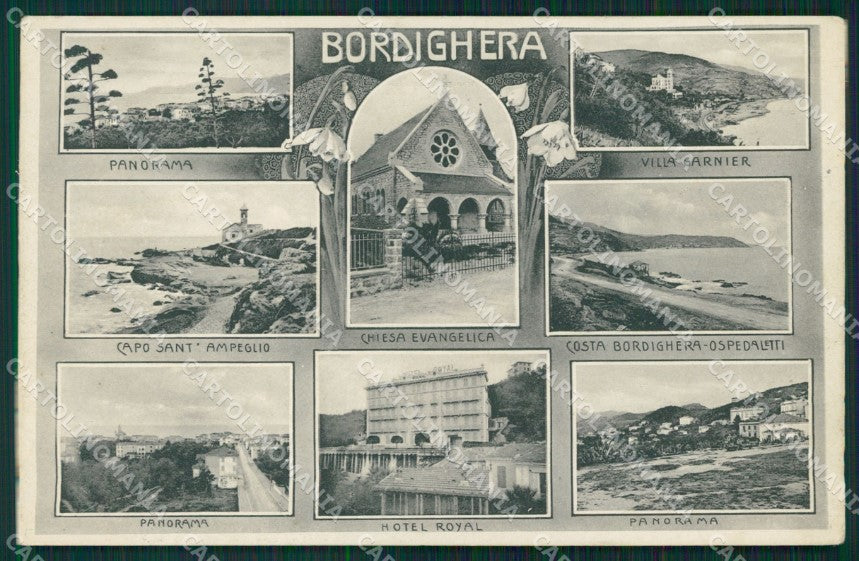 Imperia Bordighera cartolina MT3513 – fronte