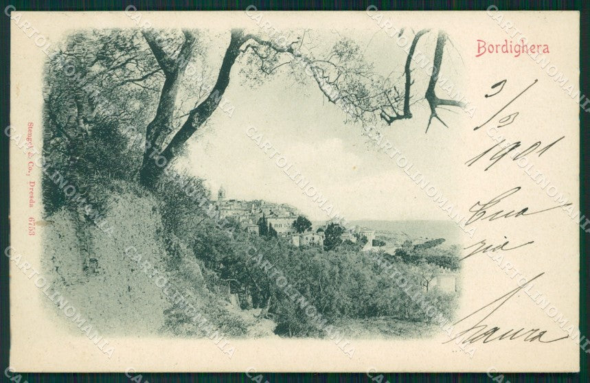 Imperia Bordighera cartolina MT3515 – fronte