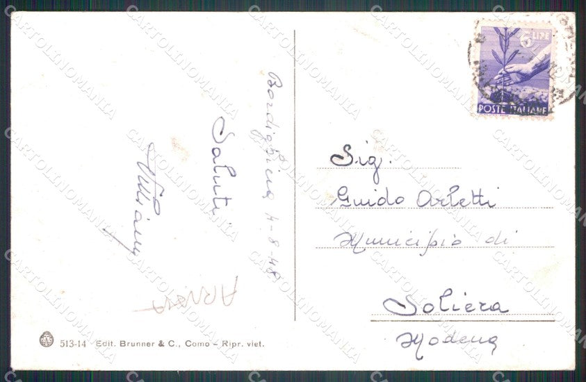 Imperia Bordighera ABRASA cartolina MT3518 – retro