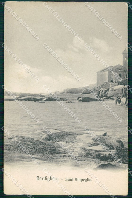 Imperia Bordighera Sant'Ampelio PIEGHINA cartolina MT3543 – fronte