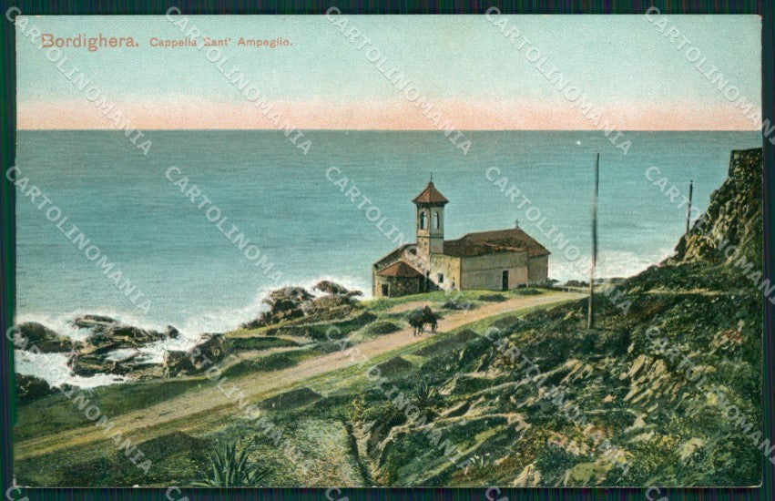 Imperia Bordighera Sant'Ampelio Cappella di cartolina MT3547 – fronte