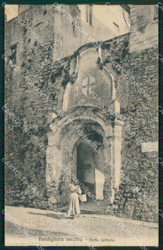 Imperia Bordighera Porta Sottana cartolina MT3548 – fronte