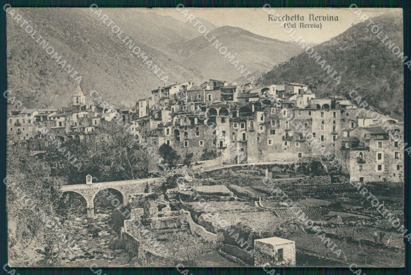 Imperia Rocchetta Nervina Val Nervia SCOLLATA cartolina MT3582 – fronte