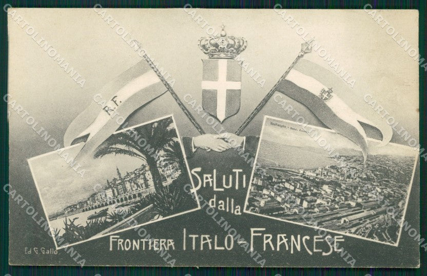 Imperia Ventimiglia Frontiera Saluti da cartolina MT3599 – fronte