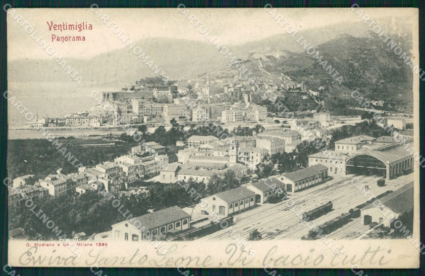 Imperia Ventimiglia Treno cartolina MT3606 – fronte