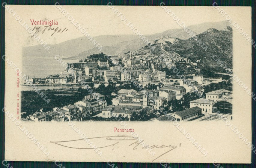 Imperia Ventimiglia cartolina MT3607 – fronte